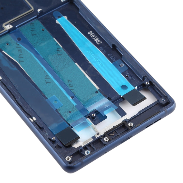 Front Housing LCD Frame Bezel Plate for Nokia 3 / TA-1020 TA-1028 TA-1032 TA-1038 (Blue) - Full Housing Cover by PMC TechLife | Online Shopping South Africa | PMC TechLife