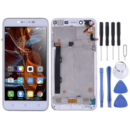 OEM LCD Screen for Lenovo Vibe K5 Plus A6020A46 A6020l36 A6020l37 Digitizer Full Assembly with Frame (White) - LCD Screen by PMC Jewellery | Online Shopping South Africa | PMC Jewellery