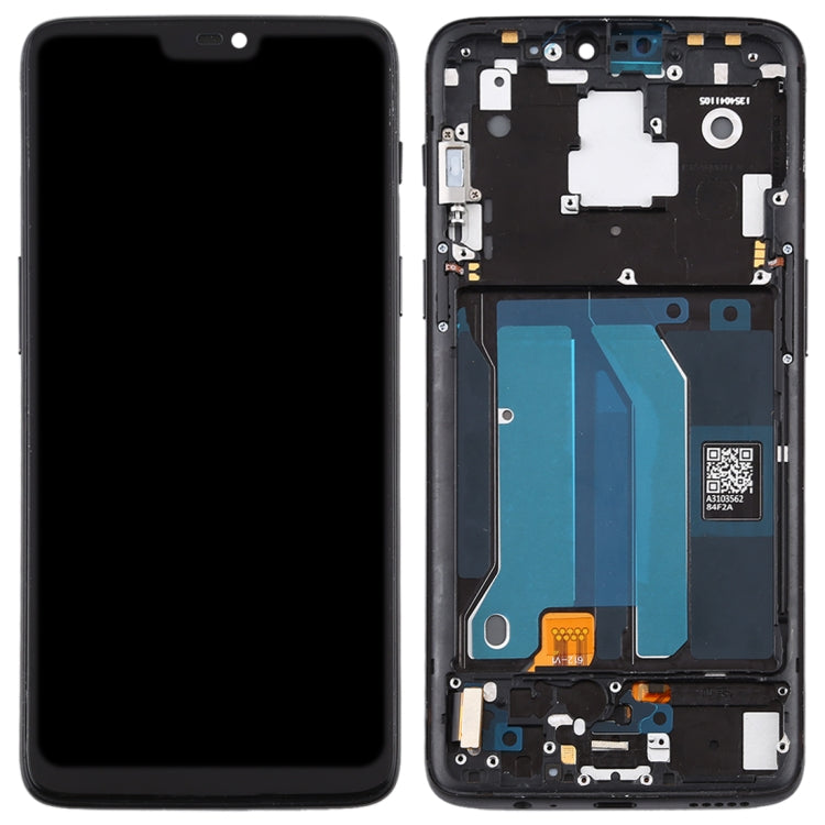 For OnePlus 6 A6000 TFT Material LCD Screen and Digitizer Full Assembly with Frame (Black) - LCD Screen by PMC Jewellery | Online Shopping South Africa | PMC Jewellery