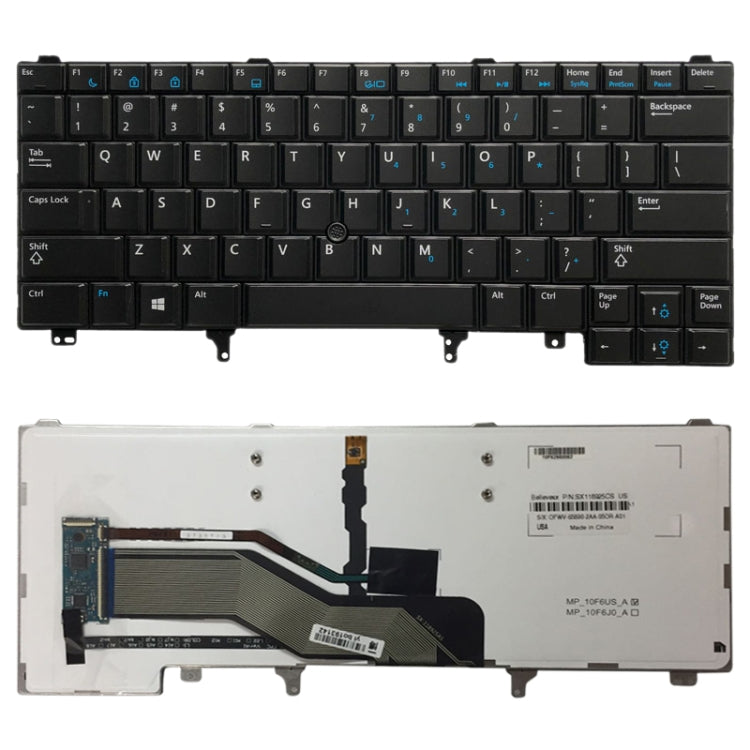 US Version Keyboard with Keyboard Backlight and Pointing for Dell Latitude E6420 E6320 E6430 E5420 E5430 E6430s - Replacement Keyboards by PMC TechLife | Online Shopping South Africa | PMC TechLife | Buy Now Pay Later Mobicred