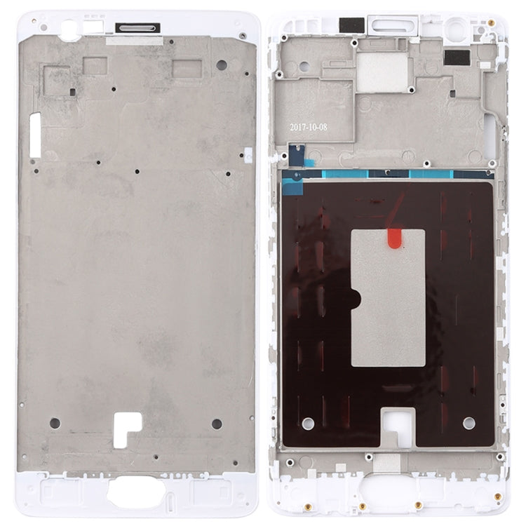 For OnePlus 3 / 3T / A3003 / A3000 / A3100 Front Housing LCD Frame Bezel Plate (White) - free shipping - PMC TechLife - Order now!