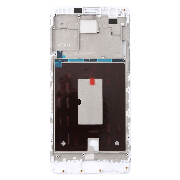 For OnePlus 3 / 3T / A3003 / A3000 / A3100 Front Housing LCD Frame Bezel Plate (White) - free shipping - PMC TechLife - Order now!