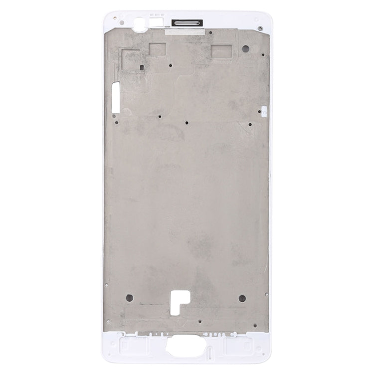 For OnePlus 3 / 3T / A3003 / A3000 / A3100 Front Housing LCD Frame Bezel Plate (White) - free shipping - PMC TechLife - Order now!