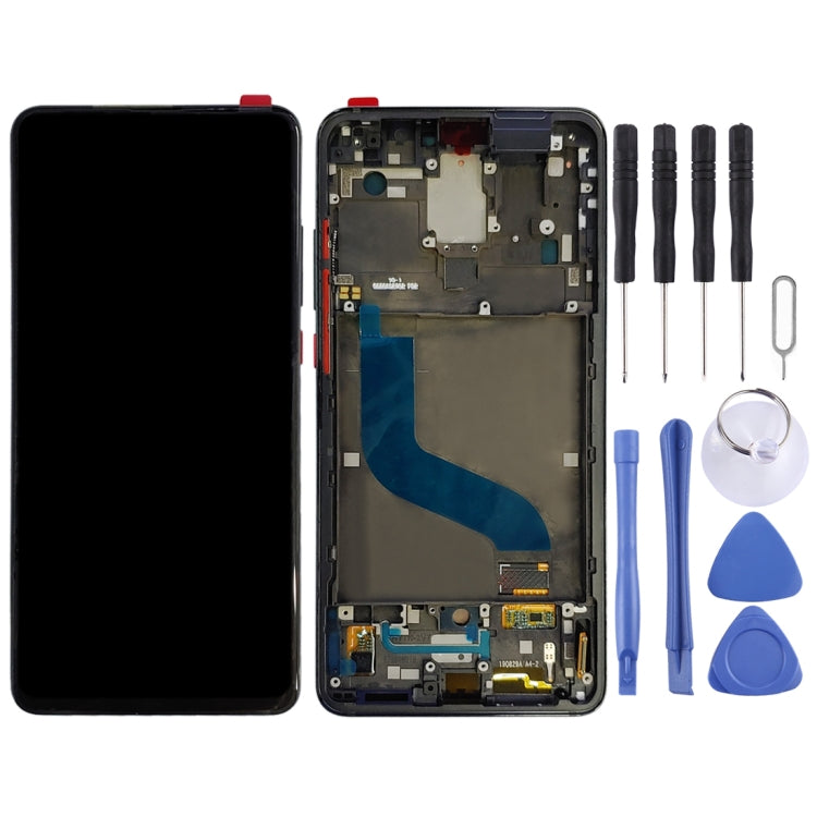 Original AMOLED LCD Screen for Xiaomi 9T Pro / Redmi K20 Pro / Redmi K20 Digitizer Full Assembly with Frame(Black) - LCD Screen by PMC Jewellery | Online Shopping South Africa | PMC Jewellery