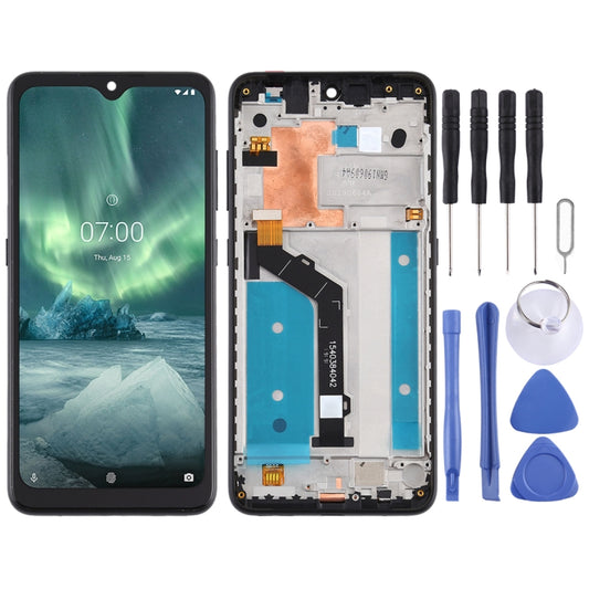 TFT LCD Screen for Nokia 7.2 TA-1196 Digitizer Full Assembly with Frame (Black) - LCD Screen by PMC Jewellery | Online Shopping South Africa | PMC Jewellery