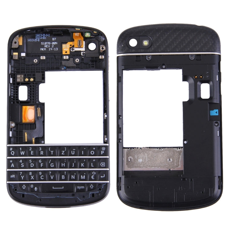 3 in 1 for BlackBerry Q10 (Keyboard + Middle Frame Bezel + Back Plate Housing Camera Lens Panel) Full Assembly Housing Cover - For BlackBerry by PMC TechLife | Online Shopping South Africa | PMC TechLife