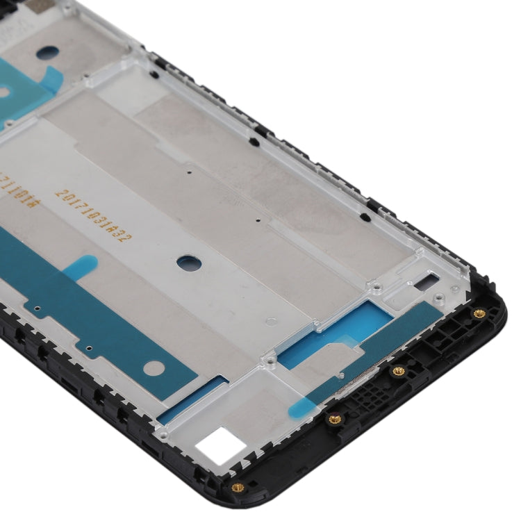 Front Housing LCD Frame Bezel for Xiaomi Redmi Note 5A Prime / Y1(Black) - Frame Bezel Plate by PMC TechLife | Online Shopping South Africa | PMC TechLife