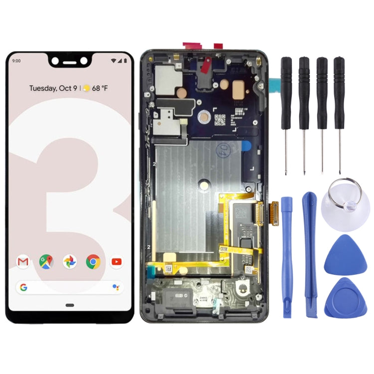 OEM LCD Screen for Google Pixel 3 XL Digitizer Full Assembly with Frame (Black) - free shipping - PMC TechLife - Order now!