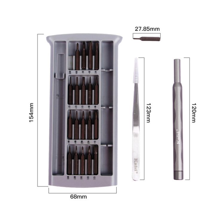 Kaisi K-3022A 22 in1 High Precision Screwdriver Set Magnetic Screwdriver Bits - Screwdriver Set by Kaisi | Online Shopping South Africa | PMC TechLife | Buy Now Pay Later Mobicred