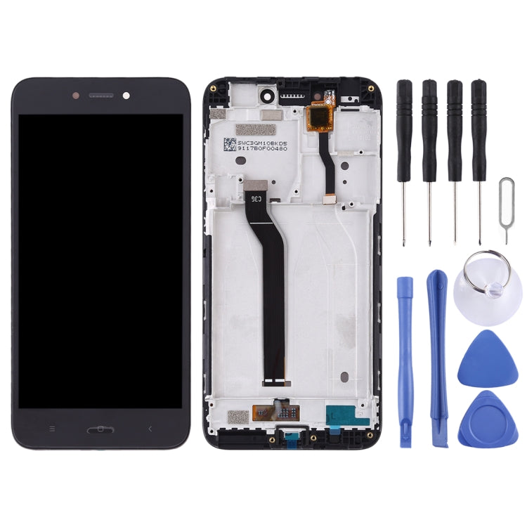 TFT LCD Screen for Xiaomi Redmi Go Digitizer Full Assembly with Frame(Black) - LCD Screen by PMC Jewellery | Online Shopping South Africa | PMC Jewellery