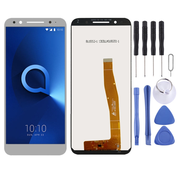 OEM LCD Screen for Alcatel 3 / 5052 / 5052D / 5052Y with Digitizer Full Assembly (White) - free shipping - PMC TechLife - Order now!
