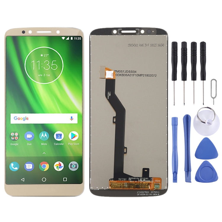TFT LCD Screen for Motorola Moto G6 Play with Digitizer Full Assembly (Gold) - LCD Screen by PMC Jewellery | Online Shopping South Africa | PMC Jewellery