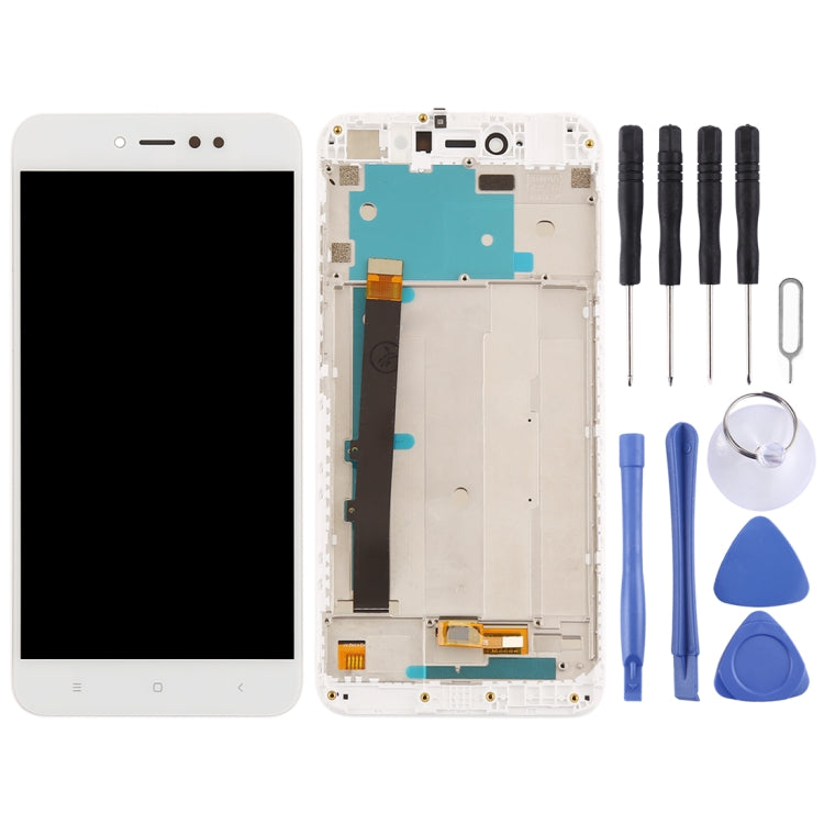 TFT LCD Screen for Xiaomi Redmi Note 5A Prime / Remdi Y1 Digitizer Full Assembly with Frame(White) - free shipping - PMC TechLife - Order now!