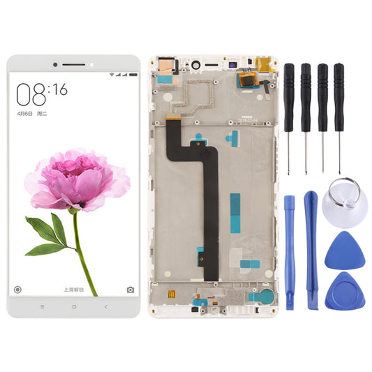 TFT LCD Screen for Xiaomi Mi Max Digitizer Full Assembly with Frame(White) - LCD Screen by PMC Jewellery | Online Shopping South Africa | PMC Jewellery