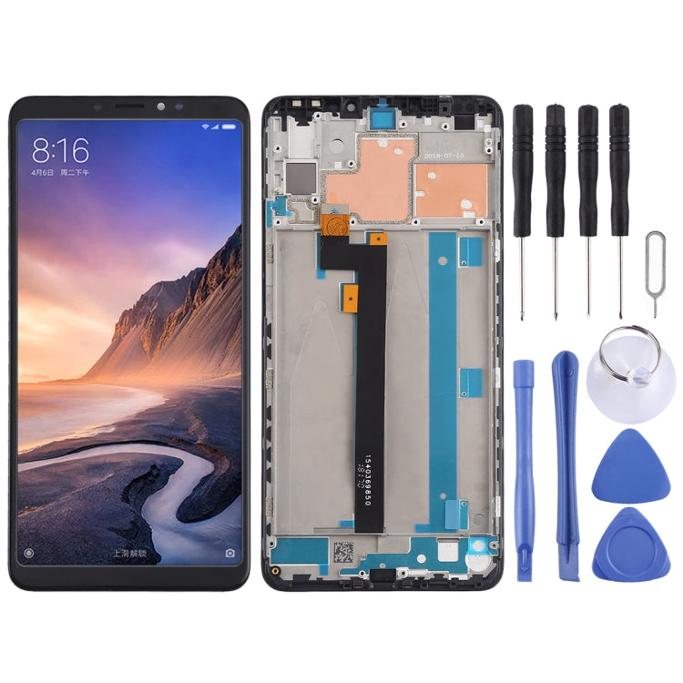 TFT LCD Screen for Xiaomi Mi Max 3 Digitizer Full Assembly with Frame(Black) - LCD Screen by PMC Jewellery | Online Shopping South Africa | PMC Jewellery