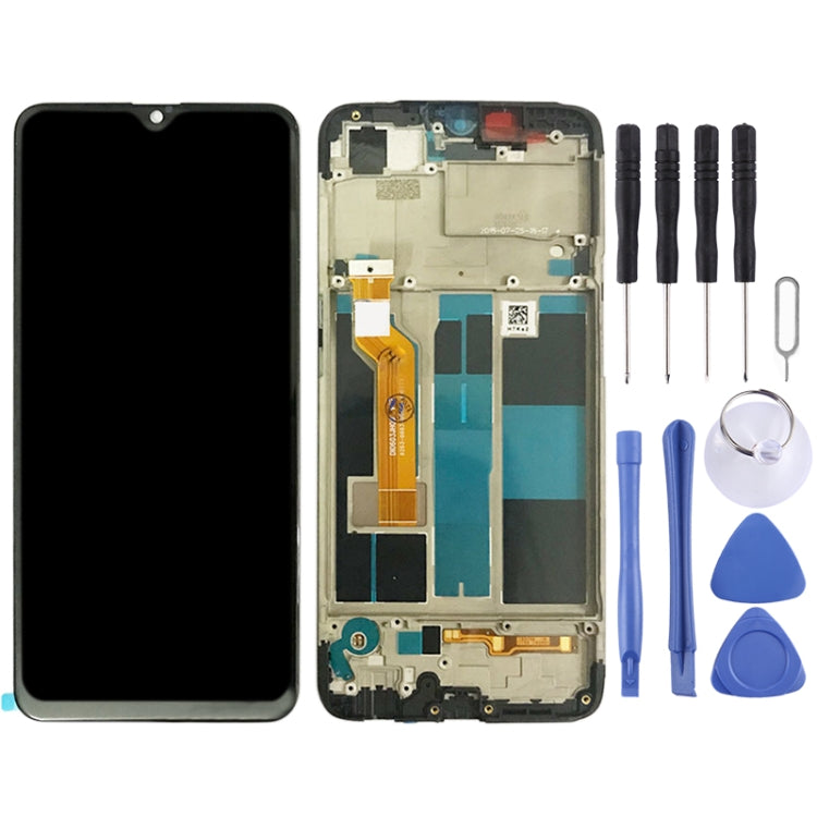 TFT LCD Screen for OPPO A7X / F9 / F9 Pro / Realme 2 Pro Digitizer Full Assembly with Frame (Black) - free shipping - PMC TechLife - Order now!