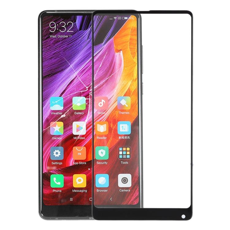 Front Screen Outer Glass Lens for Xiaomi Mi Mix2(Black) - LCD Related Parts by PMC Jewellery | Online Shopping South Africa | PMC Jewellery