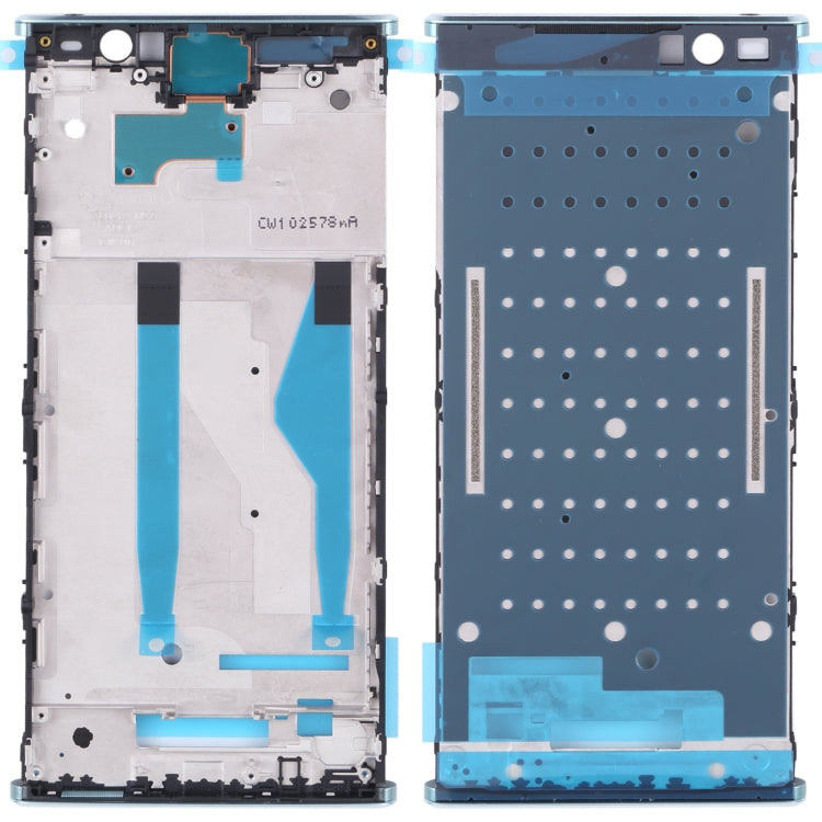Front Housing LCD Frame Bezel for Sony Xperia XA2 Plus(Blue) - Frame Bezel Plate by PMC TechLife | Online Shopping South Africa | PMC TechLife