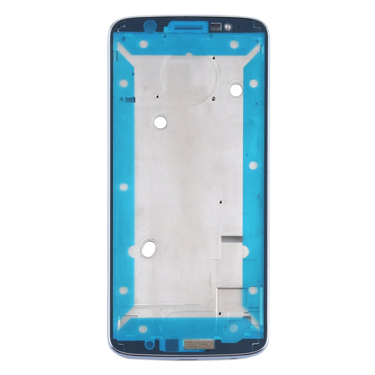 Front Housing LCD Frame Bezel for Motorola Moto G6 Plus(Blue) - Frame Bezel Plate by PMC Jewellery | Online Shopping South Africa | PMC Jewellery