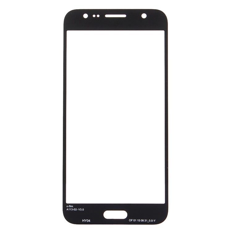 For Galaxy J5 / J500 Front Screen Outer Glass Lens (Black) - Outer Glass Lens by PMC Jewellery | Online Shopping South Africa | PMC Jewellery