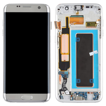 Original Super AMOLED Material LCD Screen and Digitizer Full Assembly(with Frame / Charging Port Flex Cable / Power Button Flex Cable / Volume Button Flex Cable) for Galaxy S7 Edge / G935F / G935FD(Silver) - LCD Screen by PMC Jewellery | Online Shopping South Africa | PMC Jewellery