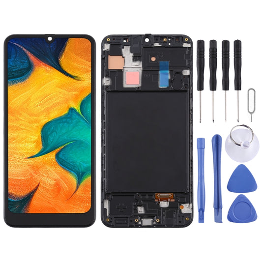 TFT LCD Screen for Samsung Galaxy A30 Digitizer Full Assembly with Frame (Black) - LCD Screen by PMC Jewellery | Online Shopping South Africa | PMC Jewellery