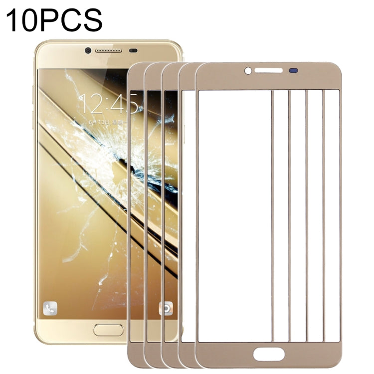For Samsung Galaxy C5 10pcs Front Screen Outer Glass Lens (Gold) - free shipping - PMC TechLife - Order now!