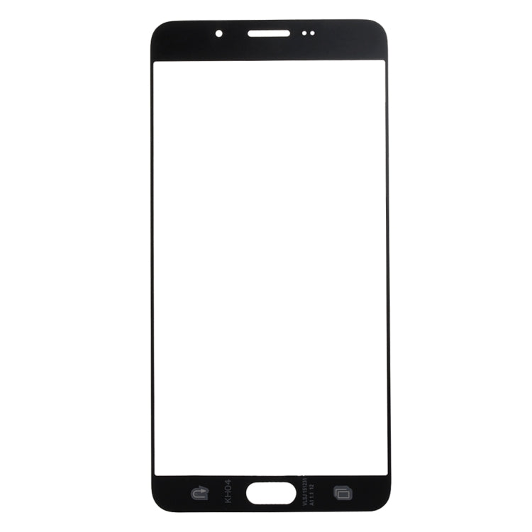 For Samsung Galaxy A9 (2016) / A900 10pcs Front Screen Outer Glass Lens (Black) - Outer Glass Lens by PMC Jewellery | Online Shopping South Africa | PMC Jewellery