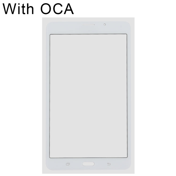 For Samsung Galaxy Tab A 7.0 LTE (2016) / T285 Front Screen Outer Glass Lens with OCA Optically Clear Adhesive (White) - Outer Glass Lens by PMC Jewellery | Online Shopping South Africa | PMC Jewellery