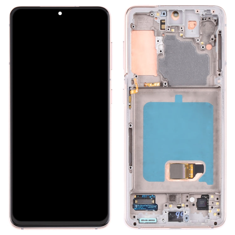Original Super AMOLED LCD Screen For Samsung Galaxy S21 4G/S21 5G SM-G990 SM-G991 Digitizer Full Assembly with Frame (Gold) - LCD Screen by PMC Jewellery | Online Shopping South Africa | PMC Jewellery