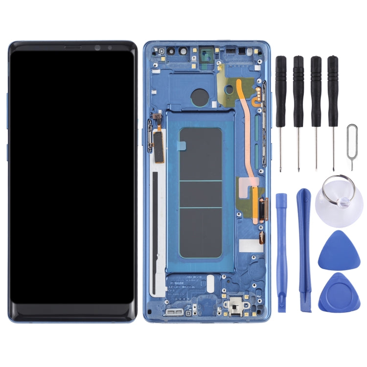 OLED LCD Screen for Samsung Galaxy Note 8 SM-N950 Digitizer Full Assembly with Frame (Blue) - LCD Screen by PMC Jewellery | Online Shopping South Africa | PMC Jewellery