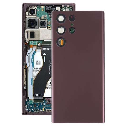 For Samsung Galaxy S22 Ultra 5G SM-S908B Battery Back Cover with Camera Lens Cover (Purple) - Back Cover by PMC Jewellery | Online Shopping South Africa | PMC Jewellery