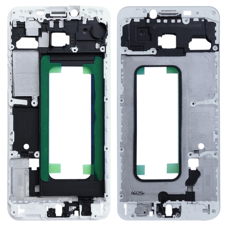 For Galaxy C5 Front Housing LCD Frame Bezel Plate (White) - Frame Bezel Plate by PMC TechLife | Online Shopping South Africa | PMC TechLife