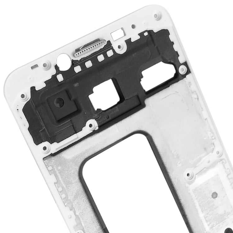For Galaxy C5 Front Housing LCD Frame Bezel Plate (White) - Frame Bezel Plate by PMC TechLife | Online Shopping South Africa | PMC TechLife