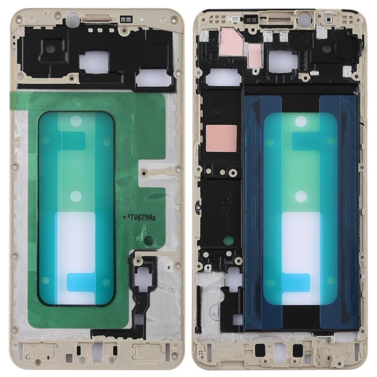 For Galaxy C7 Front Housing LCD Frame Bezel (Gold) - Frame Bezel Plate by PMC TechLife | Online Shopping South Africa | PMC TechLife