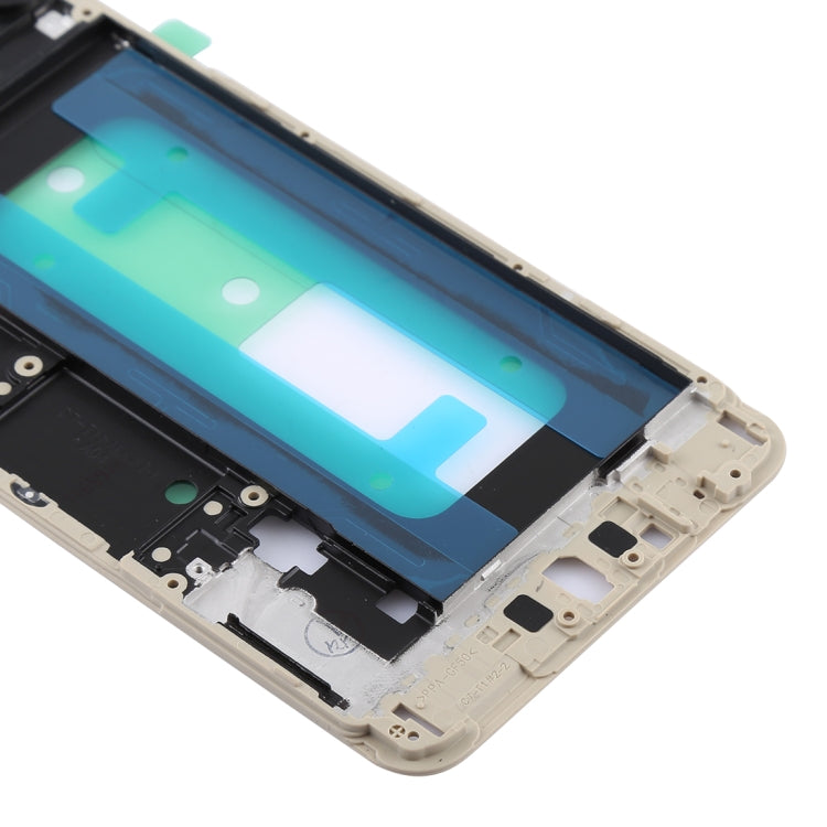 For Galaxy C7 Front Housing LCD Frame Bezel (Gold) - Frame Bezel Plate by PMC TechLife | Online Shopping South Africa | PMC TechLife