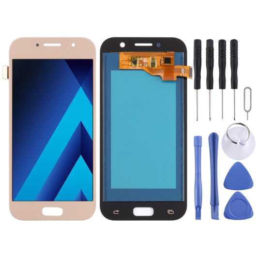 TFT LCD Screen for Galaxy A5 (2017), A520F, A520F/DS, A520K, A520L, A520S with Digitizer Full Assembly (TFT Material) (Gold) - LCD Screen by PMC Jewellery | Online Shopping South Africa | PMC Jewellery