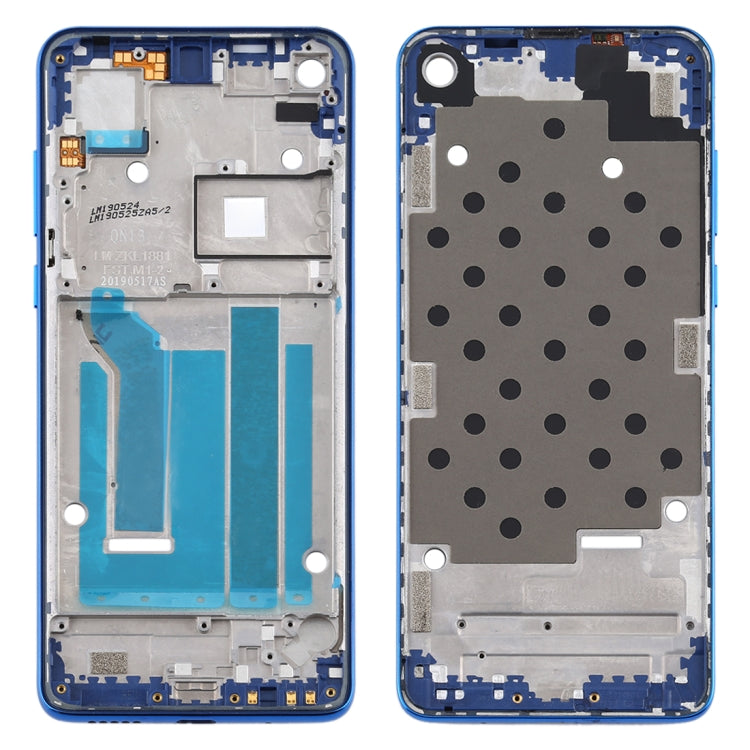 Front Housing LCD Frame Bezel Plate for Motorola Moto One Vision(Blue) - Frame Bezel Plate by PMC TechLife | Online Shopping South Africa | PMC TechLife