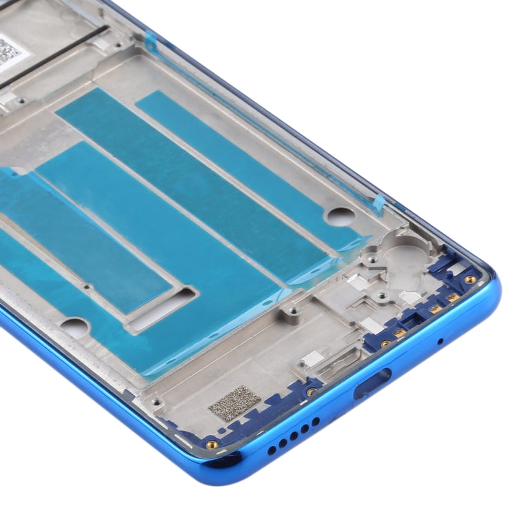 Front Housing LCD Frame Bezel Plate for Motorola Moto One Vision(Blue) - Frame Bezel Plate by PMC TechLife | Online Shopping South Africa | PMC TechLife