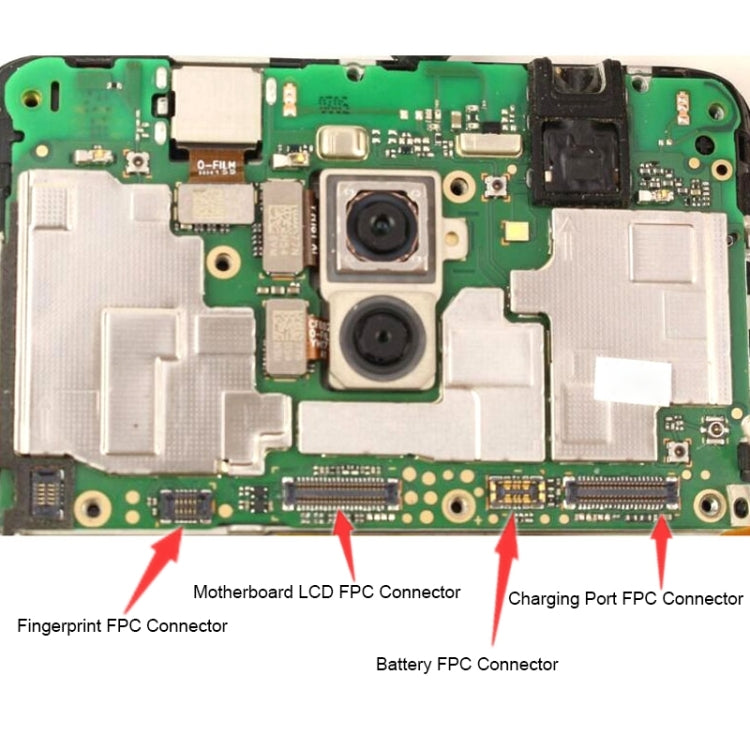 For Huawei P20 10PCS Motherboard LCD Display FPC Connector - FPC Connector by PMC TechLife | Online Shopping South Africa | PMC TechLife