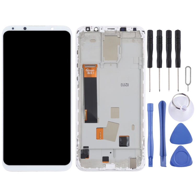TFT LCD Screen for Meizu 16X Digitizer Full Assembly with Frame, Not Supporting Fingerprint Identification(White) - free shipping - PMC TechLife - Order now!