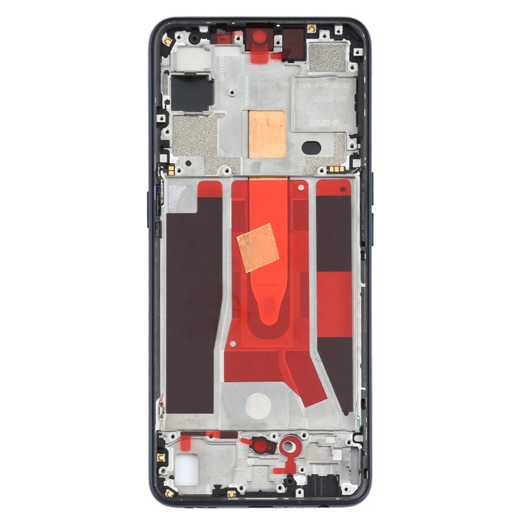 For OPPO Reno3 5G/Reno3 4G PCHM30 CPH2043 Front Housing LCD Frame Bezel Plate (Black) - Frame Bezel Plate by PMC TechLife | Online Shopping South Africa | PMC TechLife