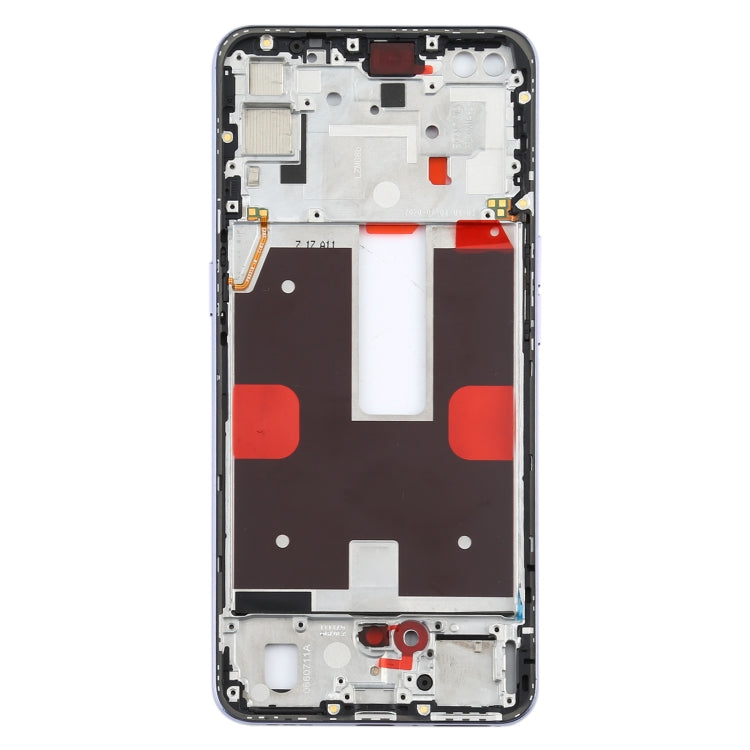 For OPPO Reno4 5G PDPM00, PDPT00, CPH2091 Front Housing LCD Frame Bezel Plate (Purple) - Frame Bezel Plate by PMC TechLife | Online Shopping South Africa | PMC TechLife