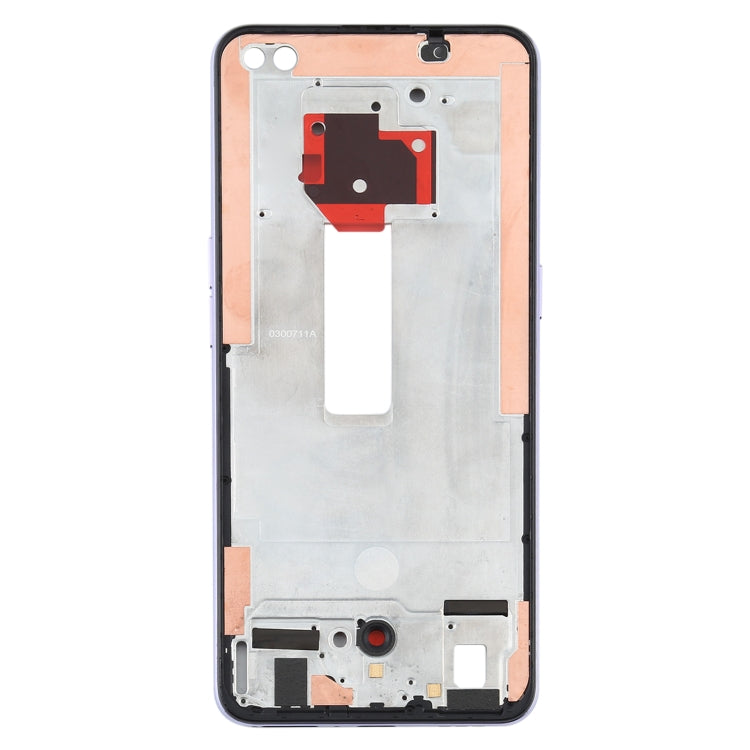 For OPPO Reno4 5G PDPM00, PDPT00, CPH2091 Front Housing LCD Frame Bezel Plate (Purple) - Frame Bezel Plate by PMC TechLife | Online Shopping South Africa | PMC TechLife