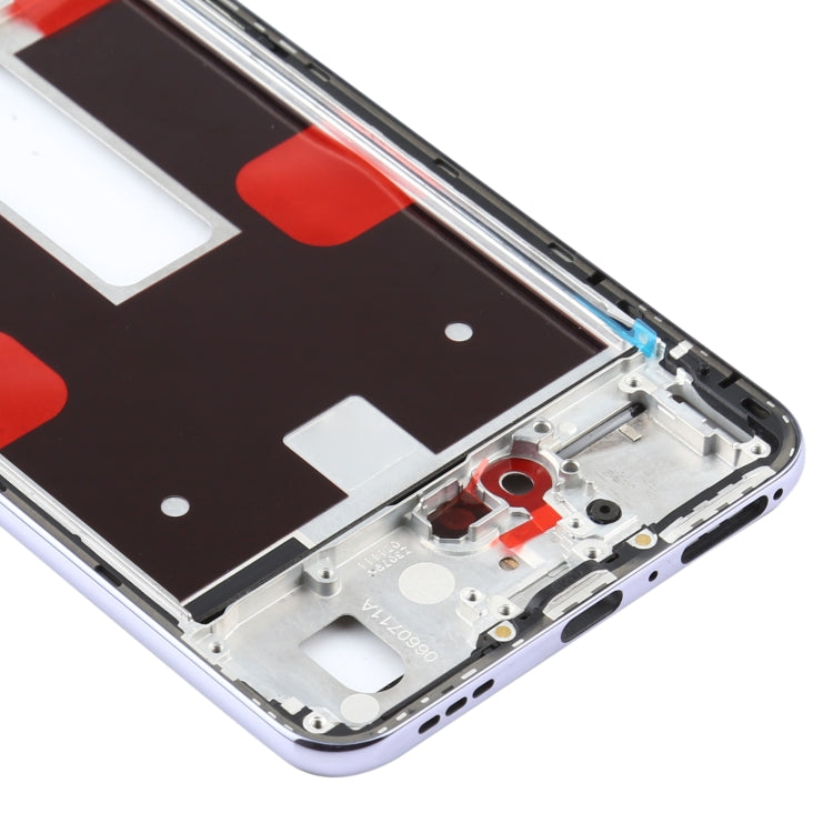 For OPPO Reno4 5G PDPM00, PDPT00, CPH2091 Front Housing LCD Frame Bezel Plate (Purple) - Frame Bezel Plate by PMC TechLife | Online Shopping South Africa | PMC TechLife