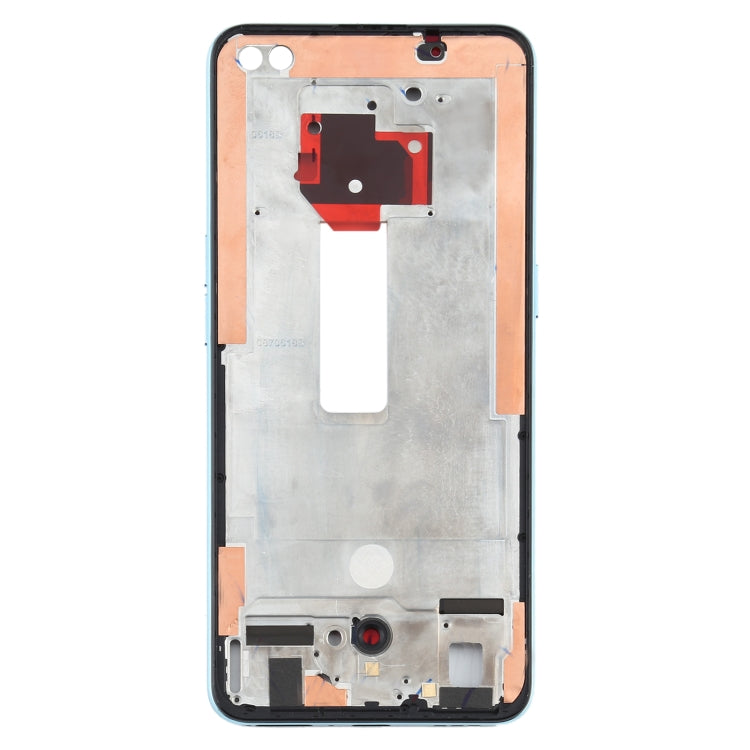 For OPPO Reno4 5G PDPM00, PDPT00, CPH2091 Front Housing LCD Frame Bezel Plate (Baby Blue) - Frame Bezel Plate by PMC TechLife | Online Shopping South Africa | PMC TechLife