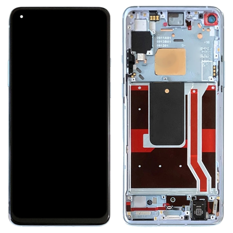 For OnePlus 8T (5G) KB2001 KB2000 KB2003 Digitizer Full Assembly With Frame OEM LCD Screen (Blue) - free shipping - PMC TechLife - Order now!