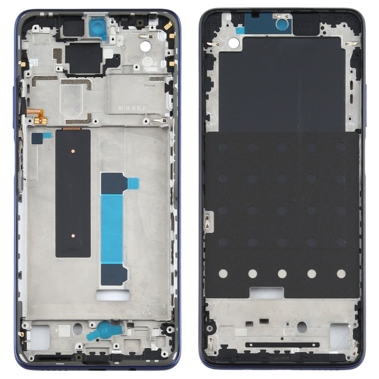 Original Front Housing LCD Frame Bezel Plate for Xiaomi Redmi Note 9 Pro 5G M2007J17C(Blue) - Frame Bezel Plate by PMC TechLife | Online Shopping South Africa | PMC TechLife