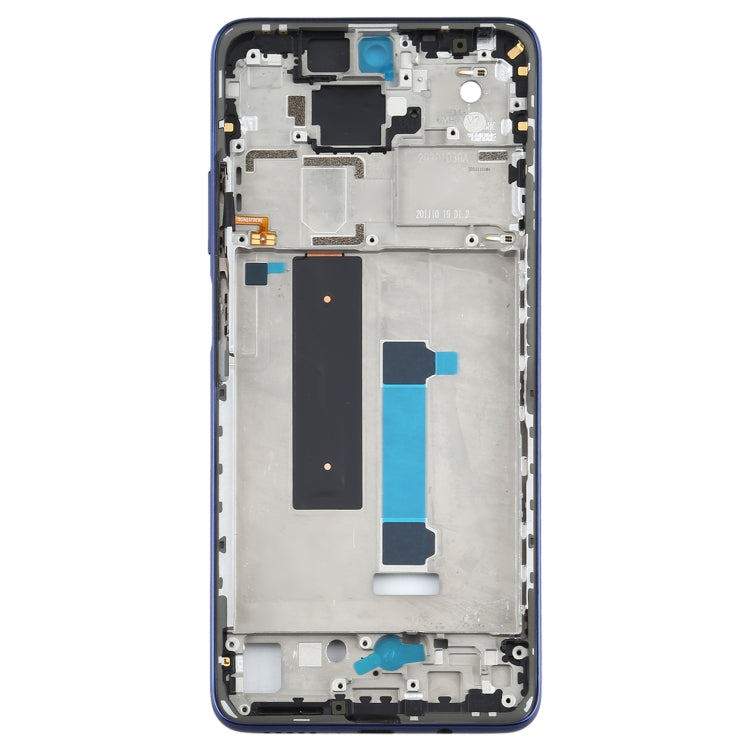 Original Front Housing LCD Frame Bezel Plate for Xiaomi Redmi Note 9 Pro 5G M2007J17C(Blue) - Frame Bezel Plate by PMC TechLife | Online Shopping South Africa | PMC TechLife