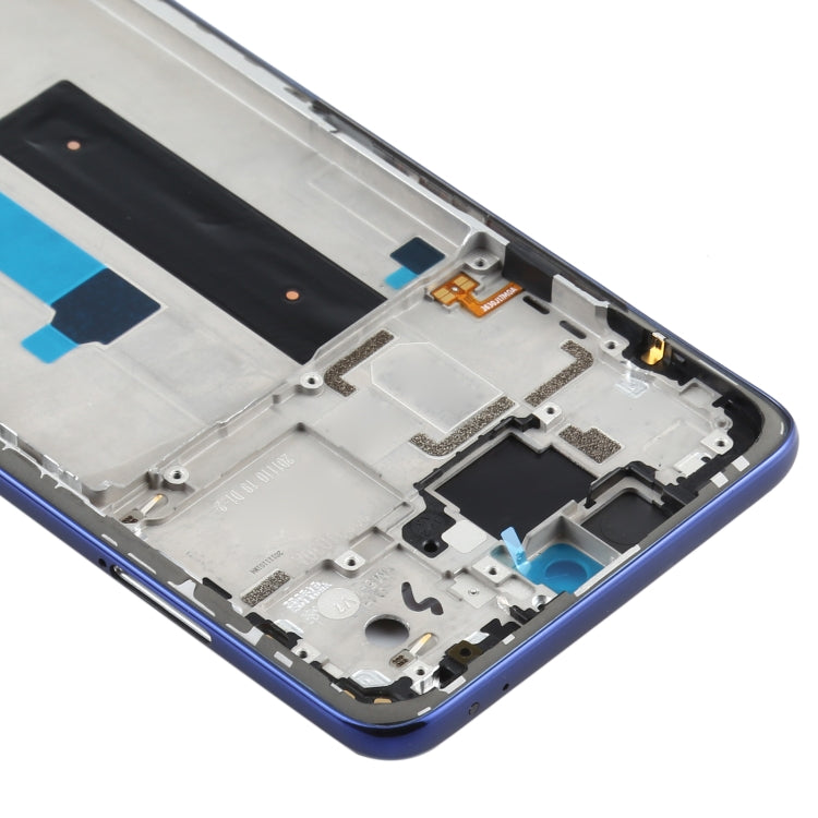 Original Front Housing LCD Frame Bezel Plate for Xiaomi Redmi Note 9 Pro 5G M2007J17C(Blue) - Frame Bezel Plate by PMC TechLife | Online Shopping South Africa | PMC TechLife